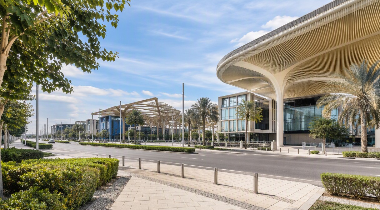 Dubai South Expo City modern district daytime