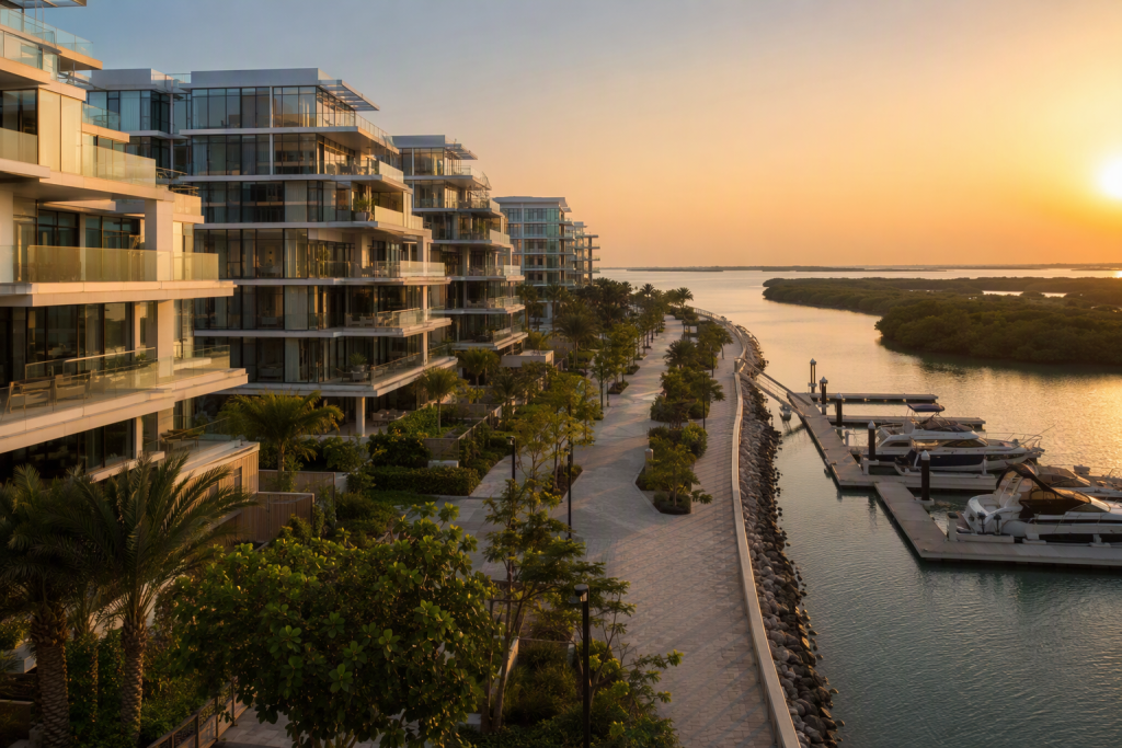 Fahid Beach Residences by Aldar on Fahid Island, Abu Dhabi - beachfront exterior