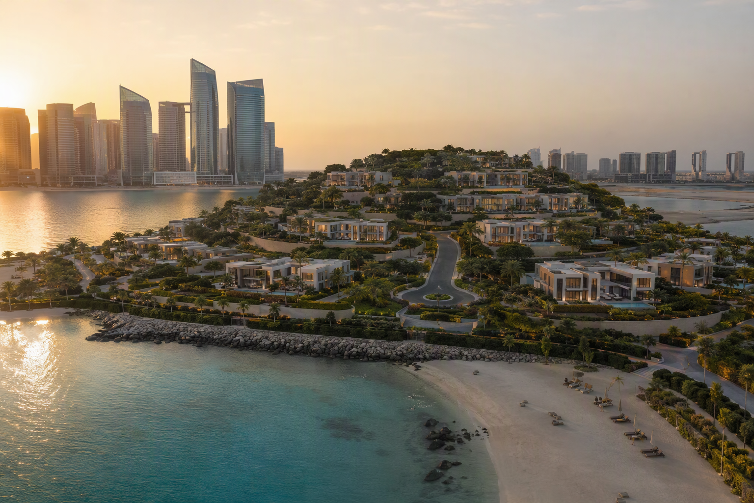 Reem Hills Phase 2 by Q Properties, Al Reem Island - hillside villas