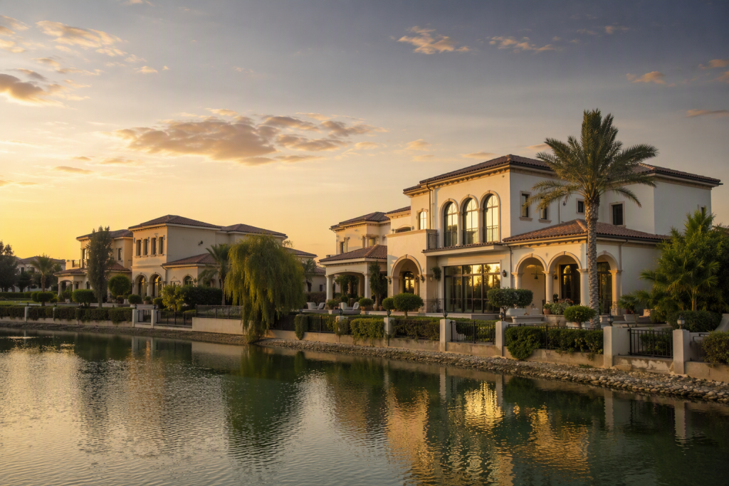 Almeria at Bloom Living, Zayed City - lakeside villas exterior