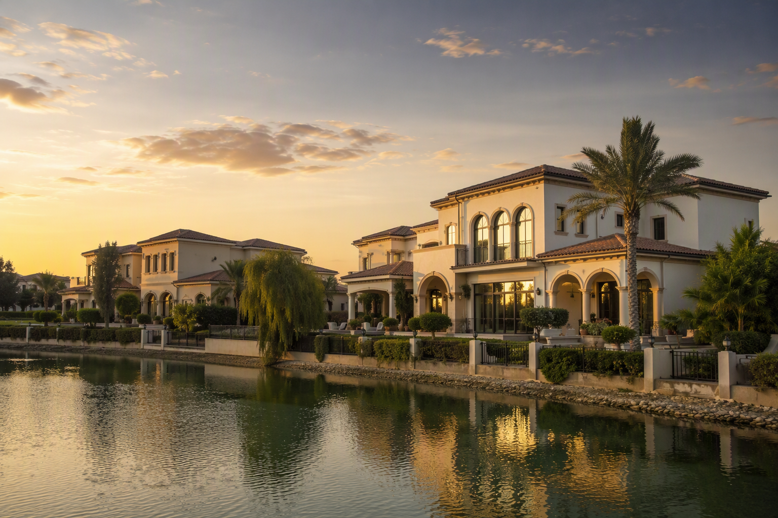 Almeria at Bloom Living, Zayed City - lakeside villas exterior