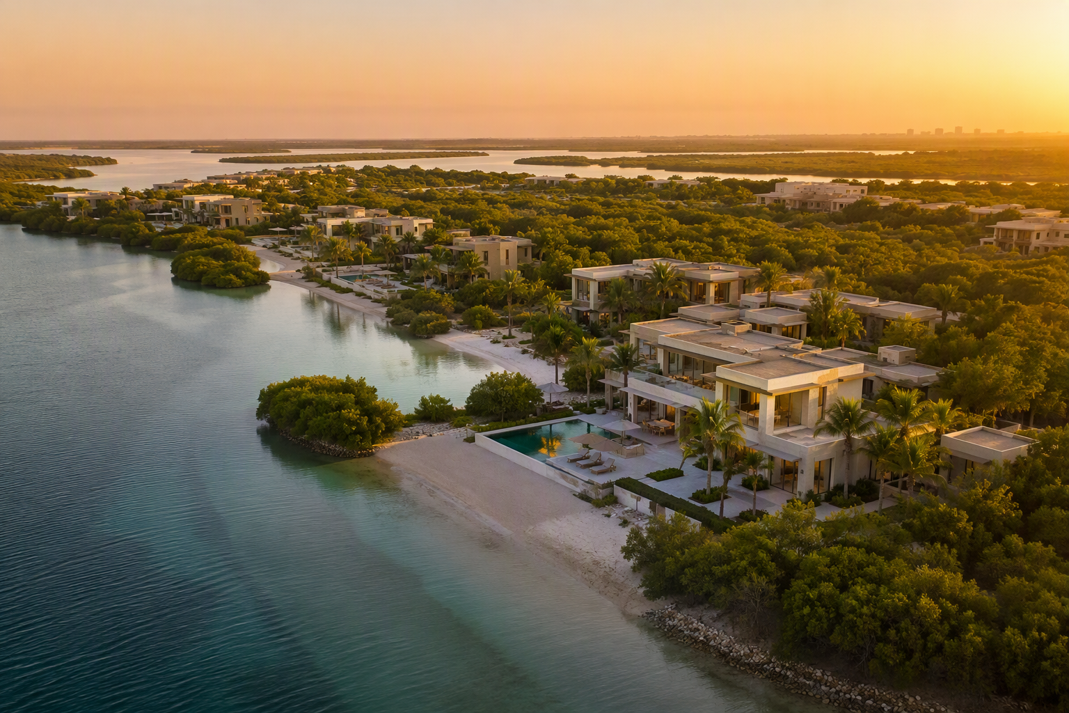 Seef Al Jubail, Al Jubail Island - waterfront villas exterior
