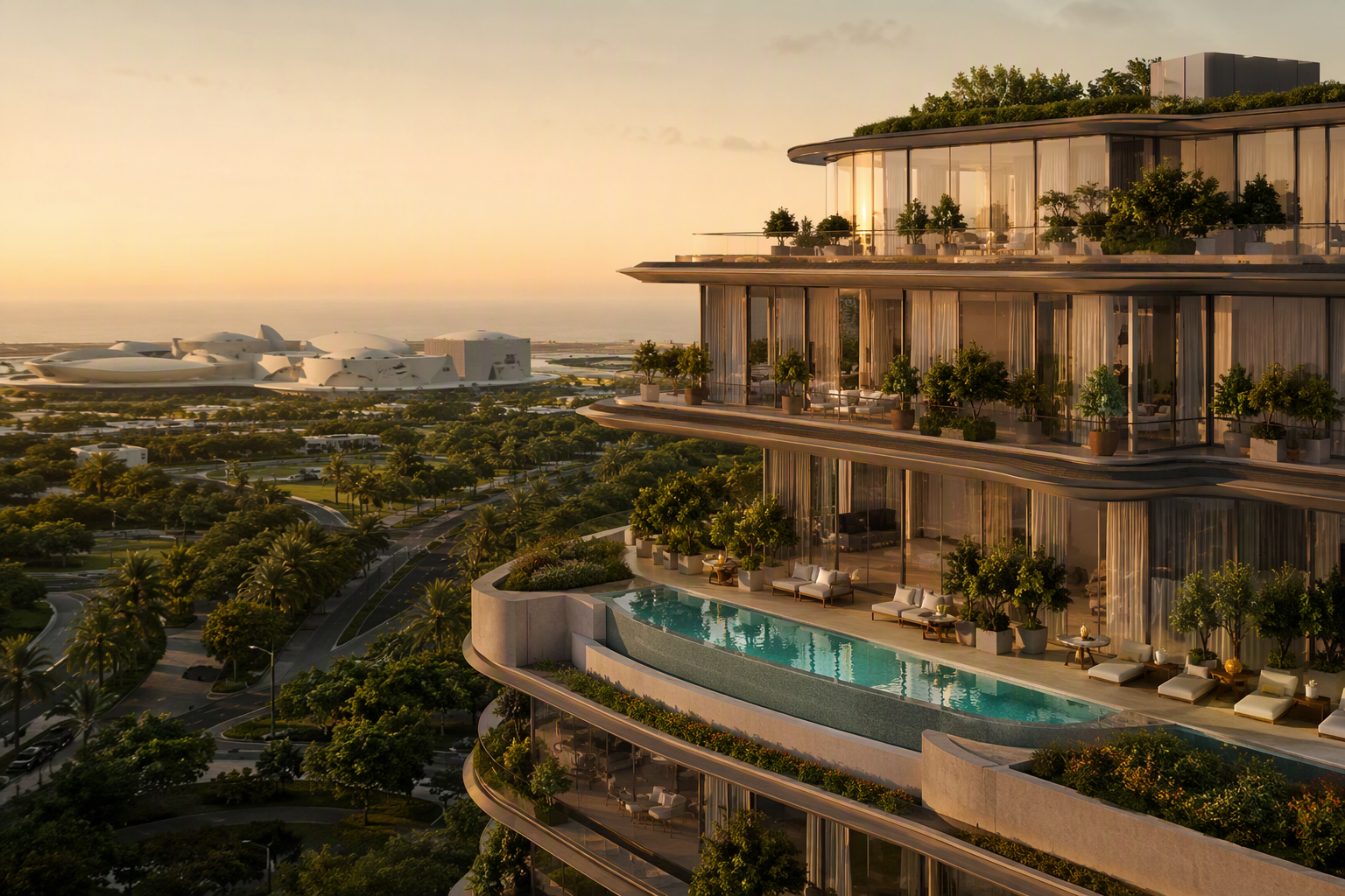The Source II by Aldar, Saadiyat Grove - wellness apartments exterior